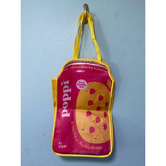 Poppi Pink Soda Can Tote Bag - Picture 2 of 6